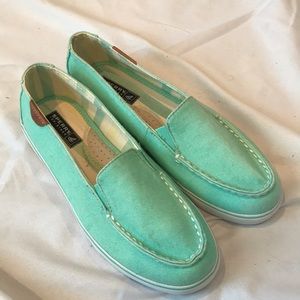 Sperry Seafoam Boat Shoes